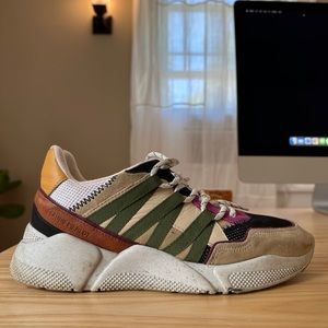 Claudie Pierlot Chunky Colorful Tennis Shoes, Size 38